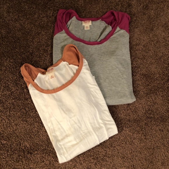 Mossimo Supply Co. Tops - Two baseball style tshirts